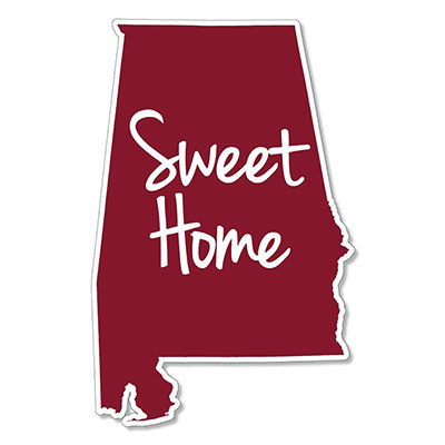    Sweet Home Alabama State Decal