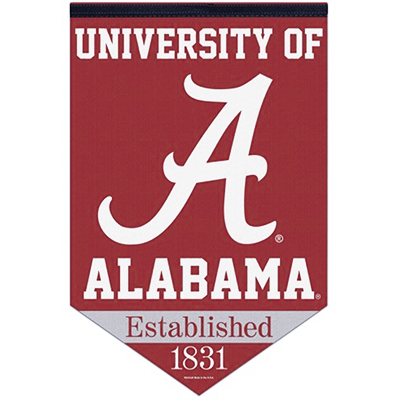    Univeristy Of Alabama Chevron Premium Felt Banner