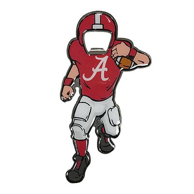 University Of Alabama Football Player Bottle Opener Magnet