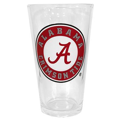 Alabama Circle Logo Drinkware Pint Glass