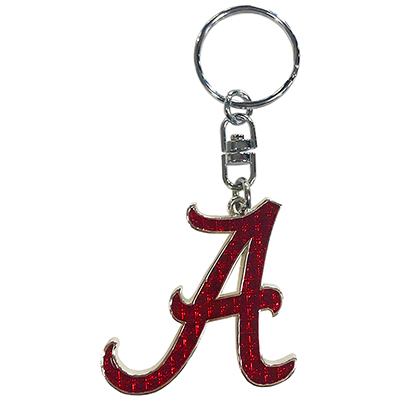 University Of Alabama Script A Shanghi Diamond Keychain