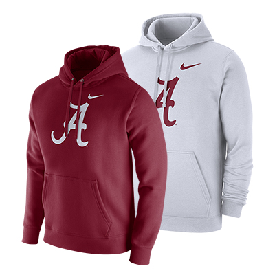 Alabama Script A Pullover Fleece Club Hoodie
