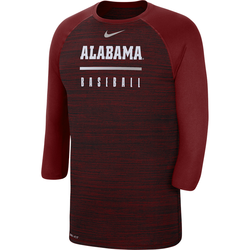 Alabama Velocity Legend 3/4 Raglan Baseball T-Shirt