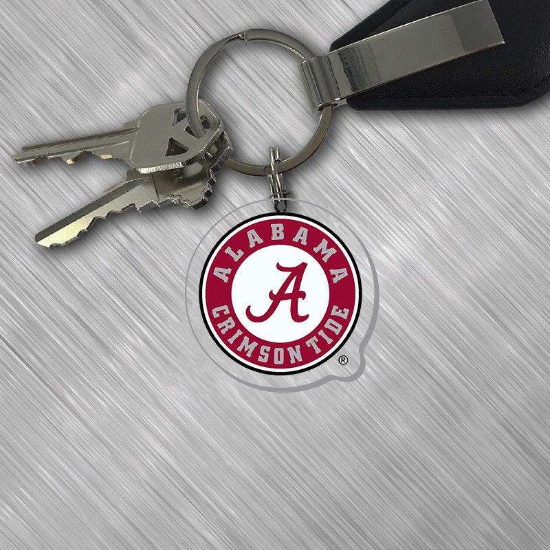 Alabama Circle Logo Acrylic Keychain
