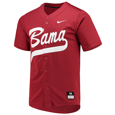        Bama Full Button Replica Softball Jersey