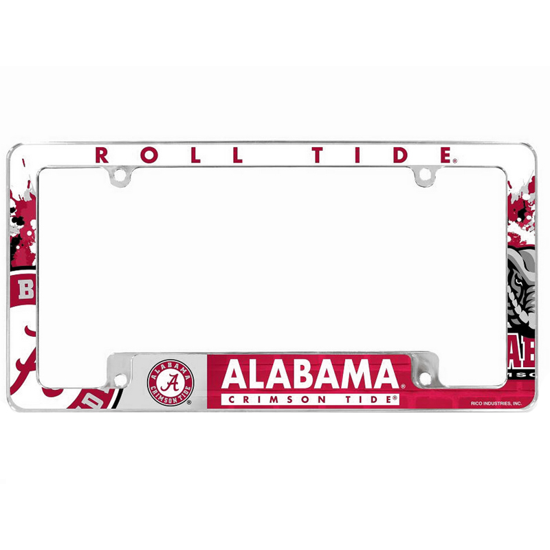 Alabama Roll Tide Chrome License Tag Frame
