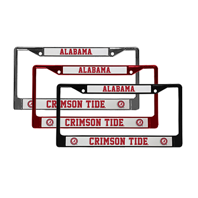 Alabama Crimson Tide Chrome License Tag Frame
