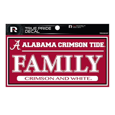    Alabama Crimson Tide Family True Pride Decal