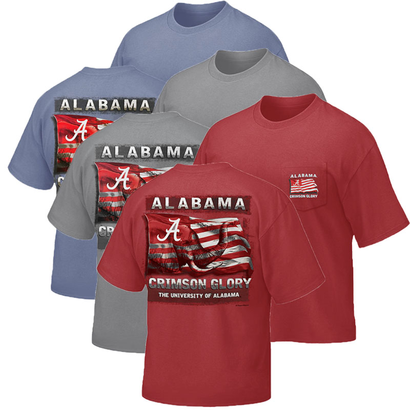 Alabama Crimson Glory T-Shirt With Pocket