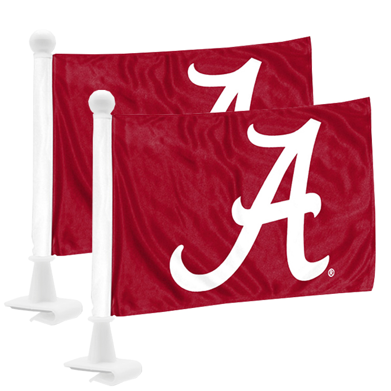 NCAA Alabama Crimson Tide Car Flag Set of 2 