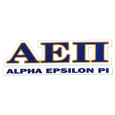 Alpha Epsilon Pi  Greek Letter Decal