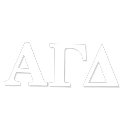 Alpha Gamma Delta  Greek Letter Decal