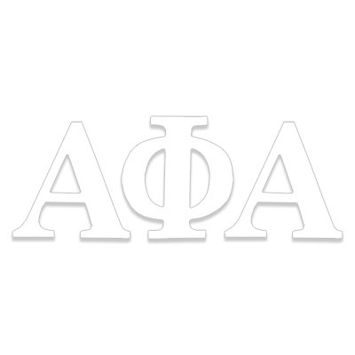 Alpha Phi Alpha Greek Letter Decal
