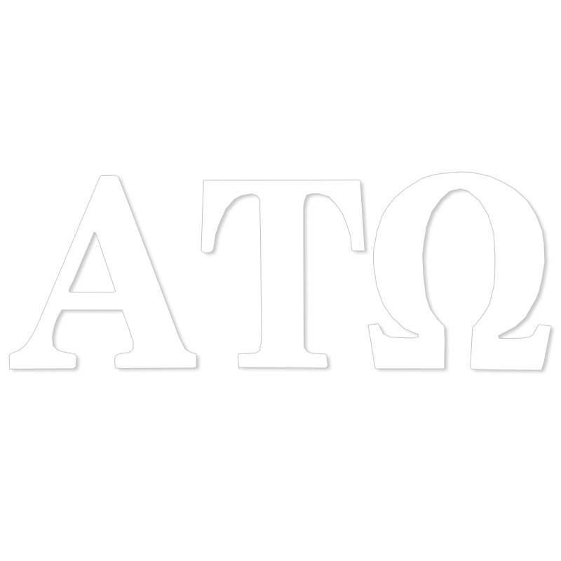 Alpha Tau Omega Greek Letter Decal