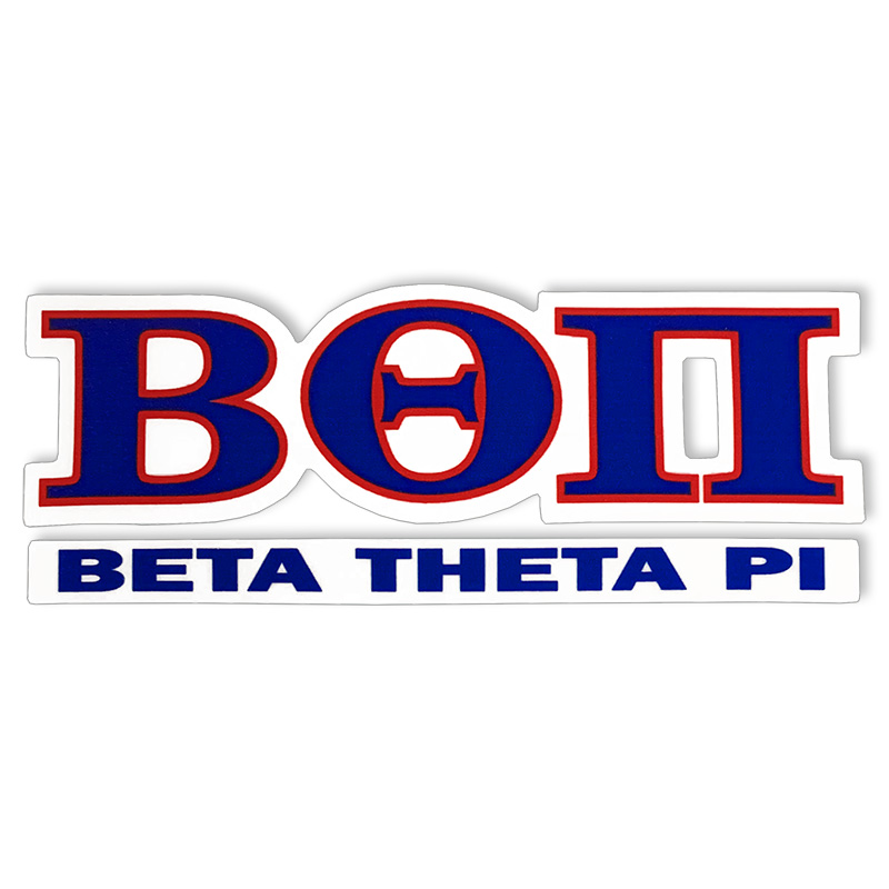 Beta Theta Pi Greek Letter Decal