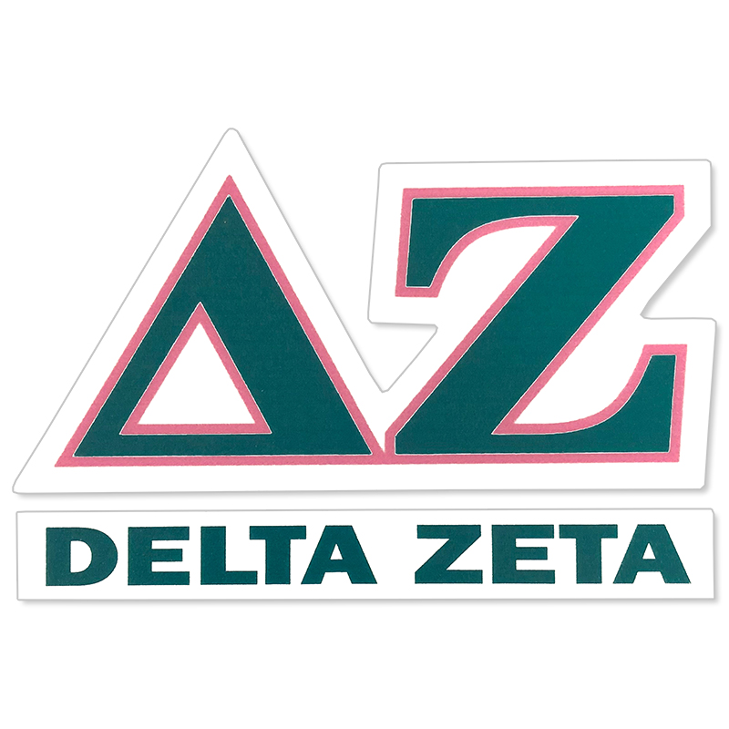 delta zeta stitched letters