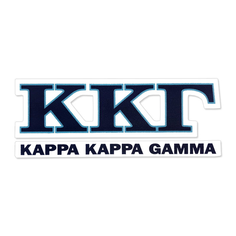 Kappa Kappa Gamma Greek Letter Decal (SKU 13325831206)
