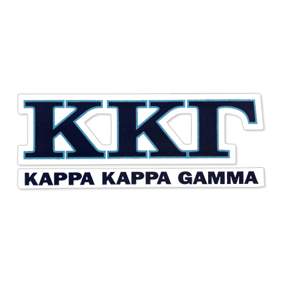 Kappa Kappa Gamma Greek Letter Decal