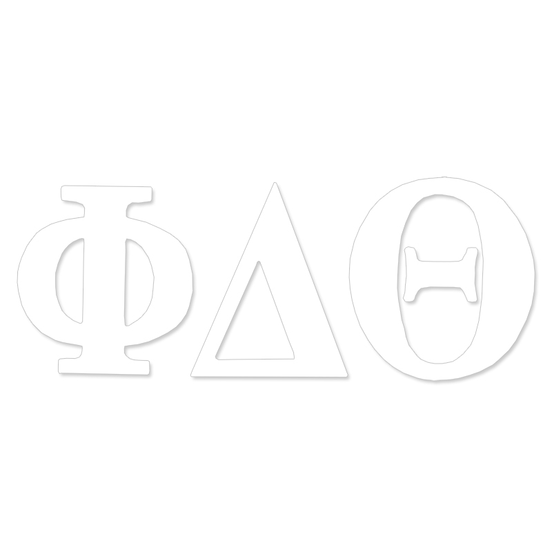 Phi Delta Theta Greek Letter Decal