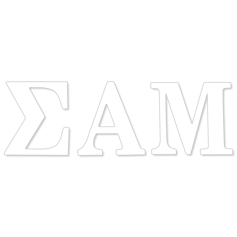 Sigma Alpha Mu Greek Letter Decal