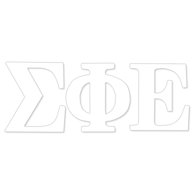 Sigma Phi Epsilon Greek Letter Decal