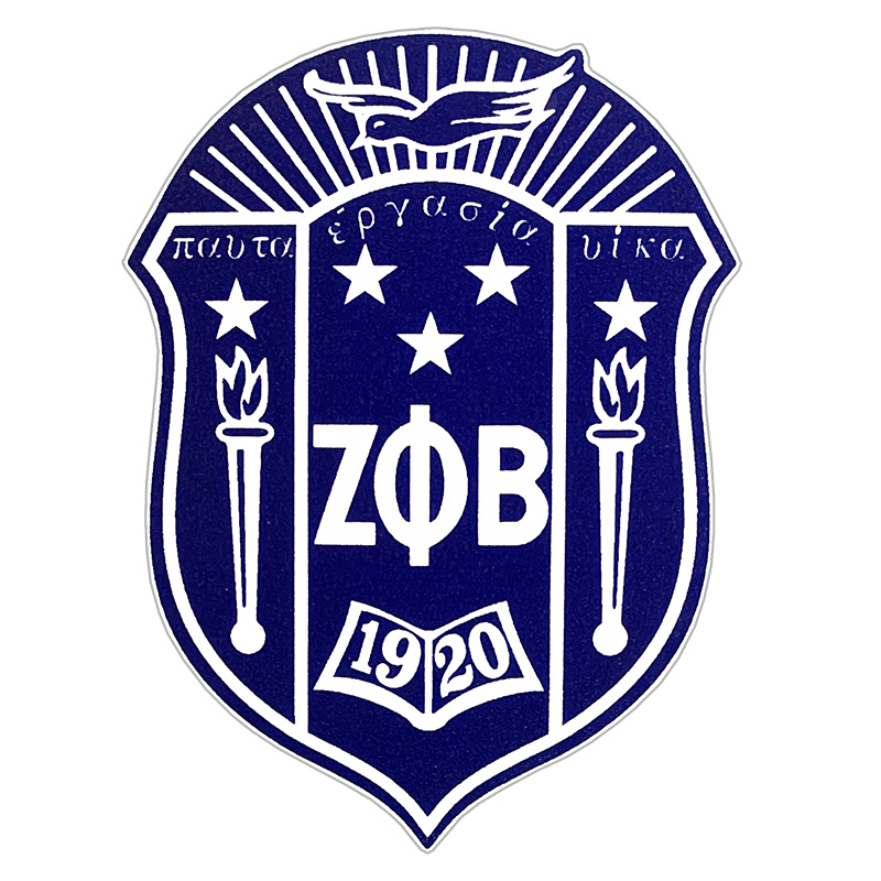 Zeta Phi Beta Greek Crest Decal