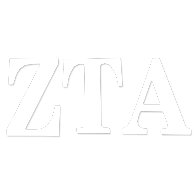 Zeta Tau Alpha Greek Letter Decal