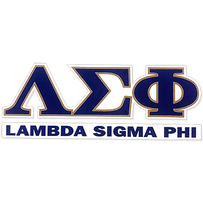 Lambda Sigma Phi Greek Letter Decal