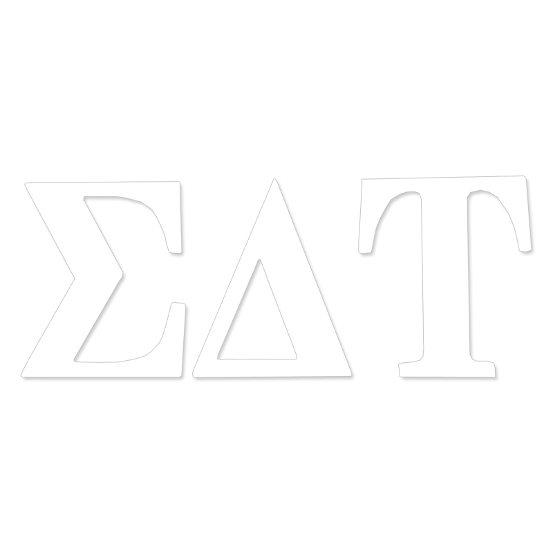 Sigma Delta Tau Greek Letter Decal
