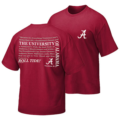 The University Of Alabama Because It's Everything T-Shirt
