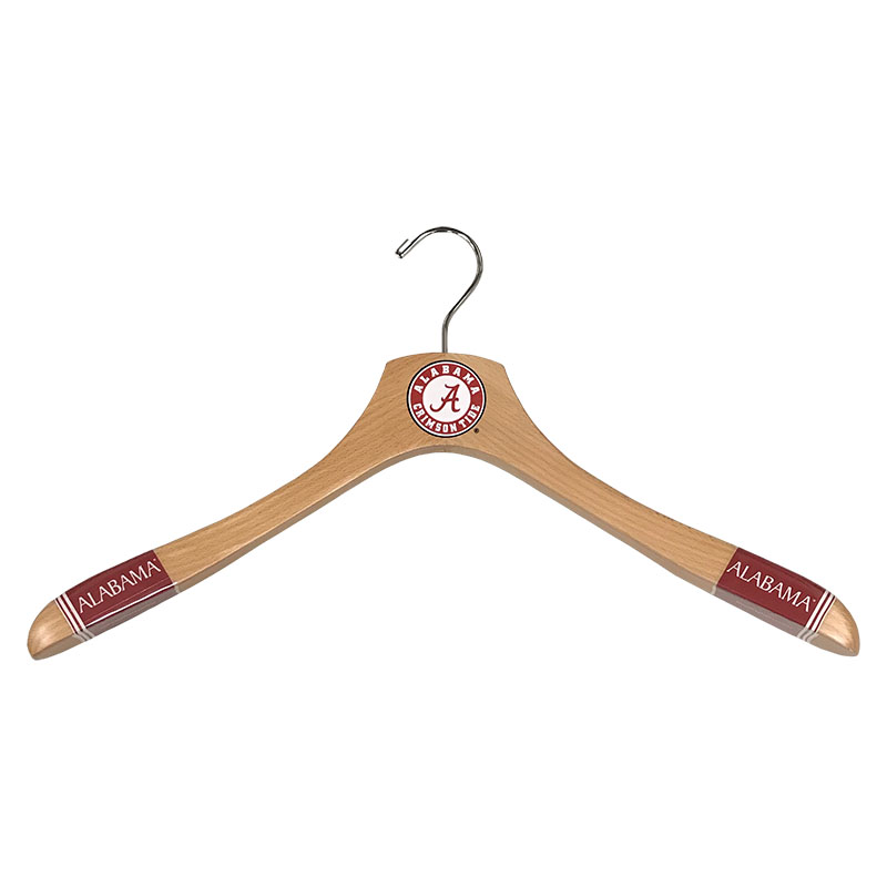 Alabama Flat Shirt Wooden Hanger With Circle Logo (SKU 13343804106)