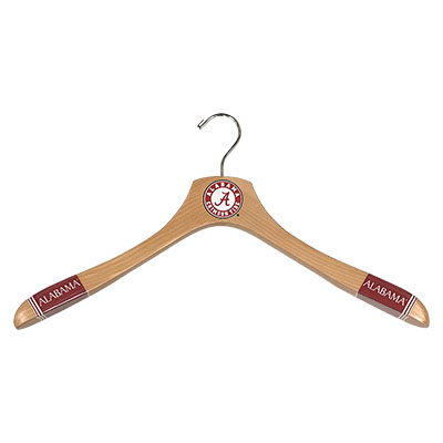 Alabama Flat Shirt Wooden Hanger With Circle Logo