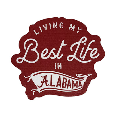    Living My Best Life In Alabama Vinyl Decal