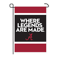 WHERE LEGENDS ARE MADE 2-SIDED GARDEN FLAG