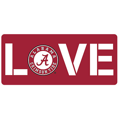    Love Alabama Circle Logo Multi Use Decal