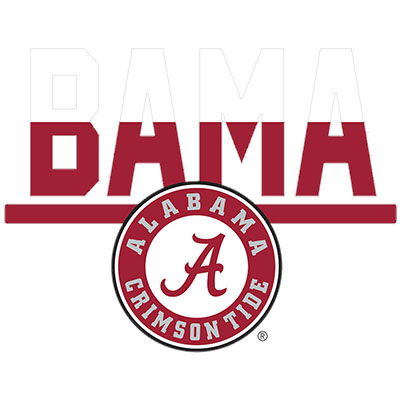    Two-Colored Bama Circle Logo Decal
