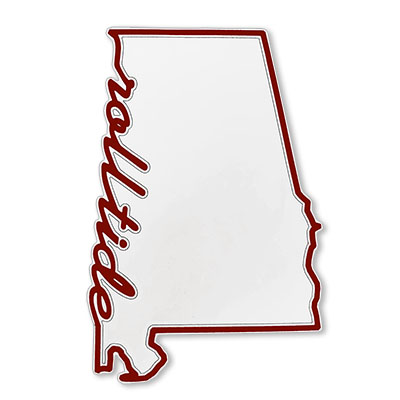    Roll Tide Alabama State Outline Decal