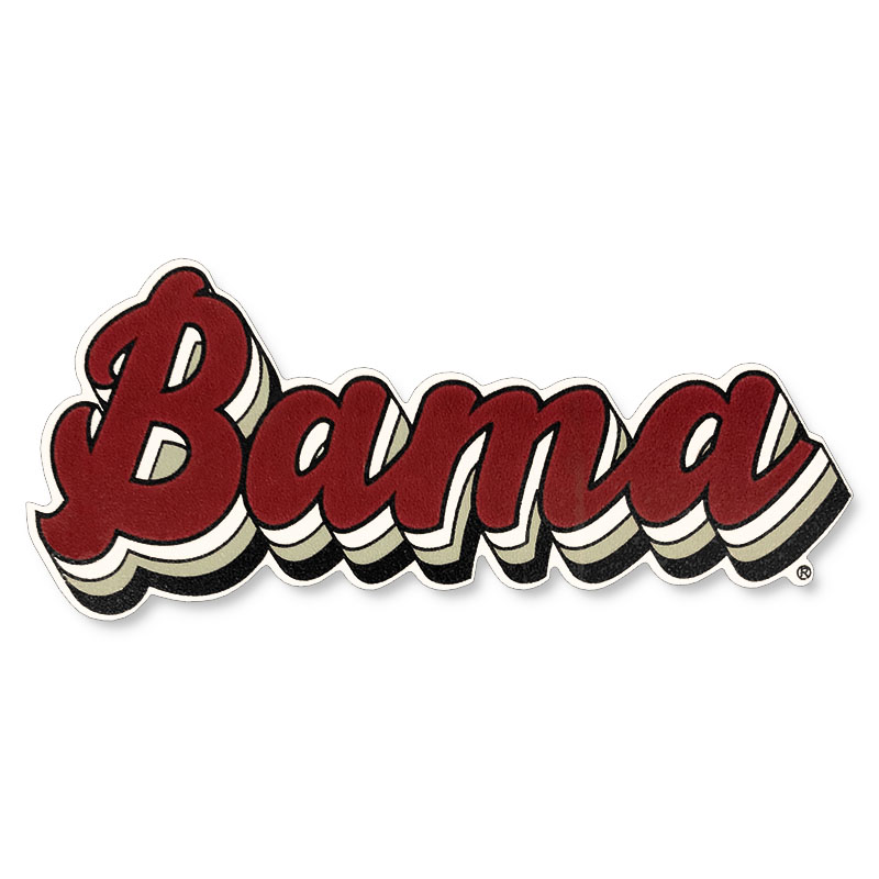    Bama Script Retro Decal (SKU 13356576115)