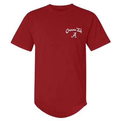 ALABAMA CRIMSON TIDE LOVE YOU TO THE END ZONE AND BACK T-SHIRT