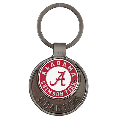 Mygamedaystore Alabama Crimson Tide Keychain Carabiner Domed Charm