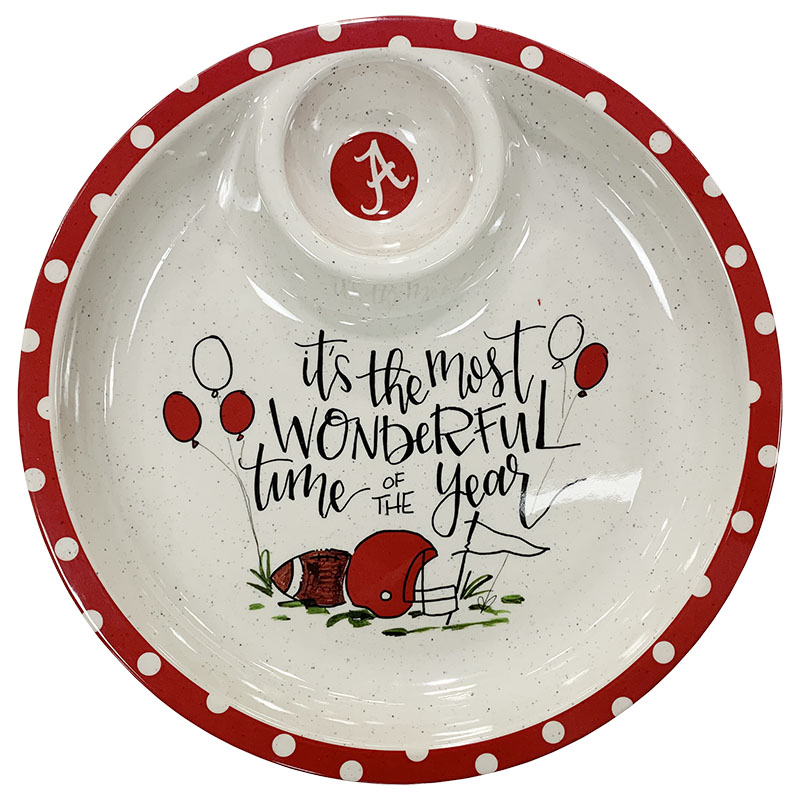 It's The Most Wonderful Time Of The Year Alabama Melamine Chip And Dip Tray
