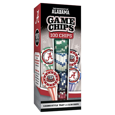 Alabama Poker Chips  Set Of 100