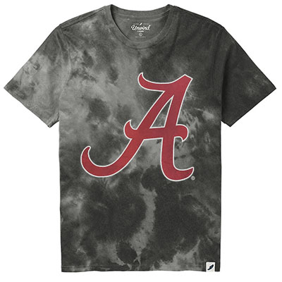 Alabama Script A Tye Dye T-Shirt