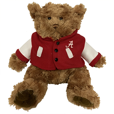 Alabama Jordan Bear With Varsity Jacket