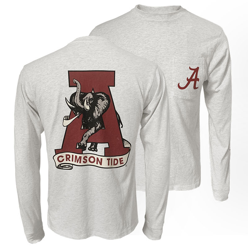 Vault Logo All American University Of Alabama Long Sleeve Pocket T-Shirt (SKU 13470968207)