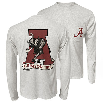 Vault Logo All American University Of Alabama Long Sleeve Pocket T-Shirt