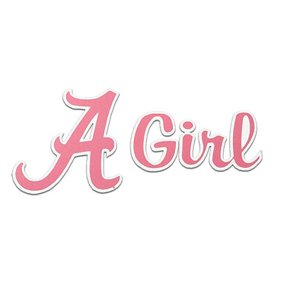    Alabama Girl With Script A Decal