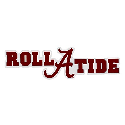    Alabama Roll Tide With Script A Decal