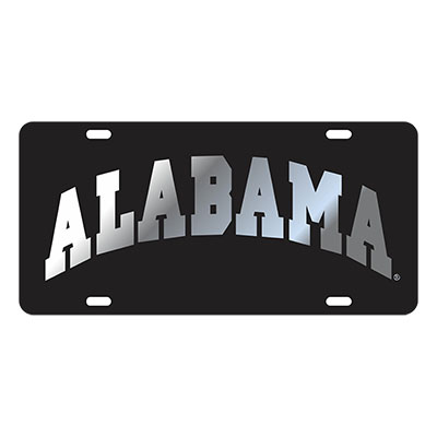 ALABAMA ARCHED LASER CUT INLAID MIRROR TAG