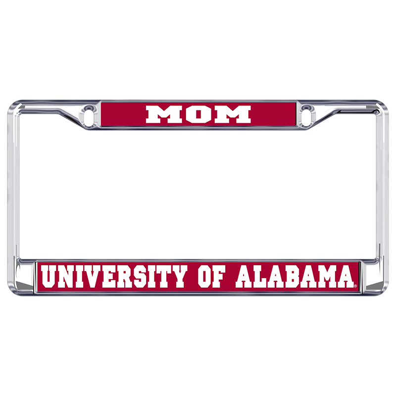 Alabama Mom Metal Domed Plate Frame